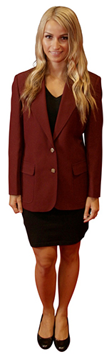 Maroon Women's Blazer